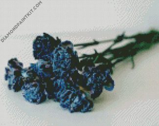 Blue Carnation diamond painting