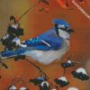 Blue Jay Bird diamond painting