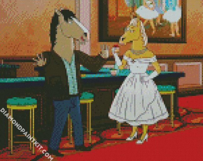 Bojack Horseman Wedding diamond painting