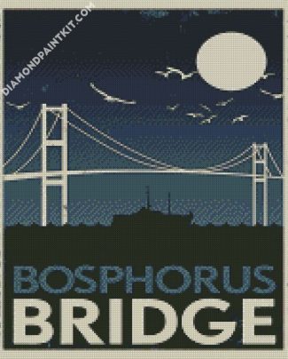 Bosphorus Bridge Poster diamond painting