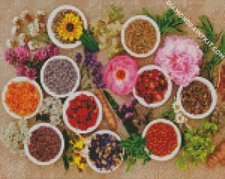 Botanicals Ingredients diamond painting