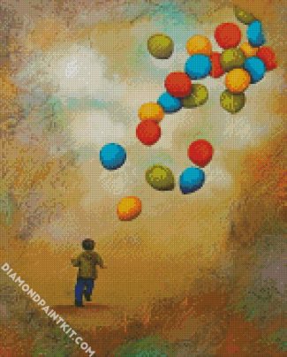 Boy With Balloon diamond painting