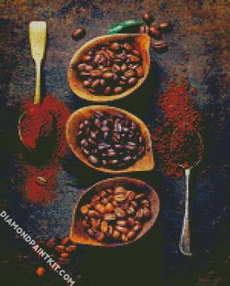 Brown Coffee Beans diamond painting