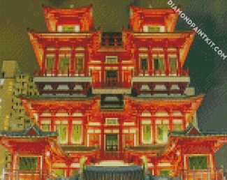 Buddha Tooth Relic Temple Chinatown diamond painting