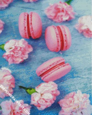 Carnation And Macarons diamond painting