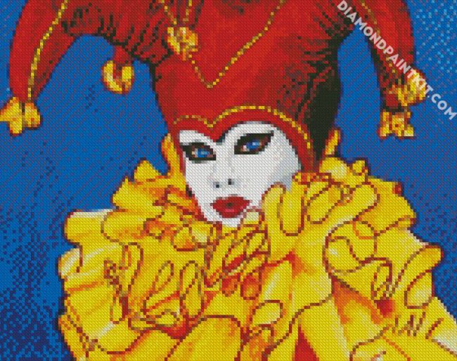 Carnival Jester diamond painting