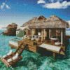 Carribbean Beach Resort diamond painting