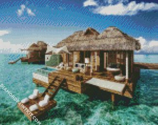 Carribbean Beach Resort diamond painting