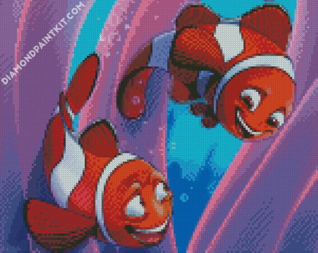 Cartoon Clownfish diamond painting