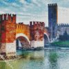 Castelvecchio Bridge Verona diamond painting