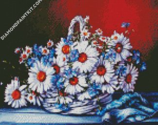 Chamomile Basket diamond painting