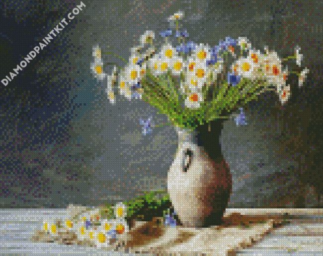 Chamomile Vase diamond painting