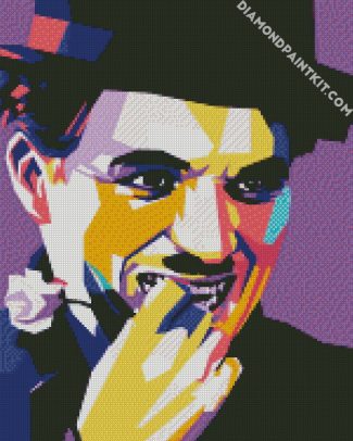 Chaplin Pop Art diamond painting