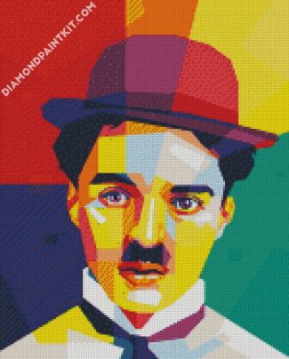 Charlie Chaplin Pop Art diamond painting