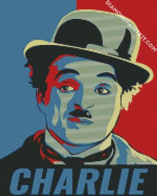 Charlie Chaplin Poster diamond painting