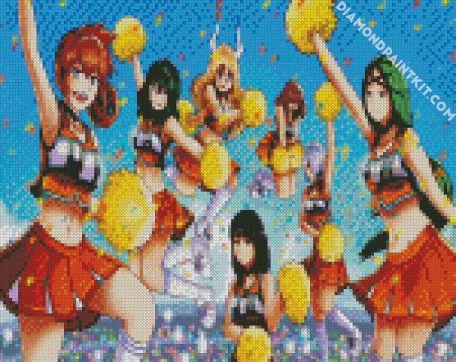 Cheerleader Anime Girls diamond painting