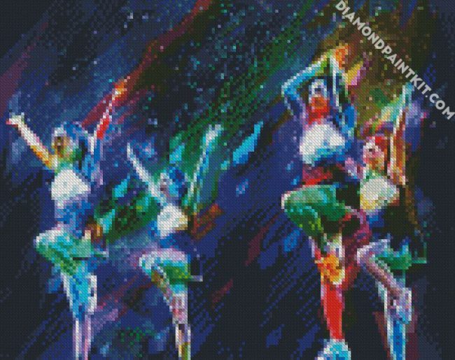 Cheerleader Girls Art diamond painting