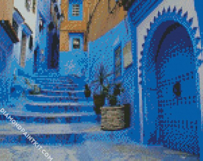 Chefchaouen Pin diamond painting