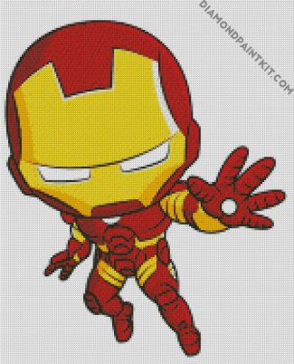 Chibi Iron Man diamond painting