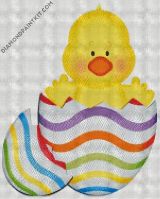 Chick In Egg diamond painting