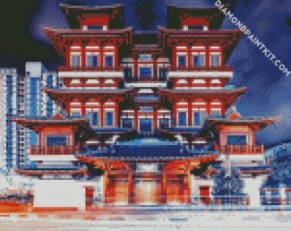 Chinatown Buddha Tooth Relic Temple diamond painting