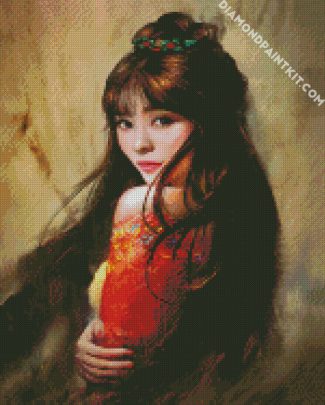 Chinese Girl Art diamond painting