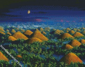 Chocolate Hills Bohol diamond painting