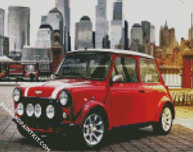 Classic Mini Cooper diamond painting