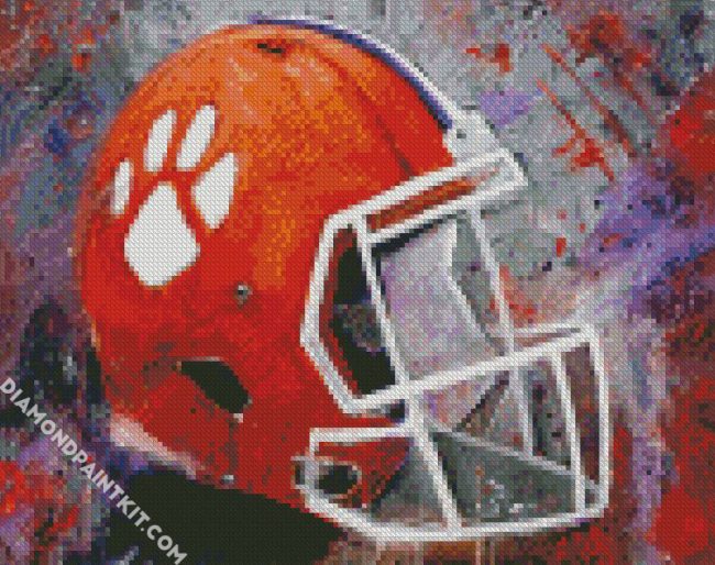 Clemson Tigers Football Helmet diamond painting