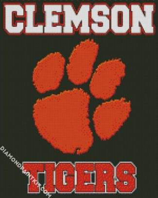 Clemson Tigers Football Logo diamond painting