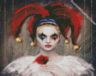 Clown Girl diamond painting