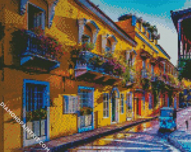 Colombia Cartagena City diamond painting