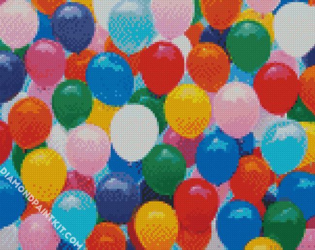 Colorful Balloons diamond painting