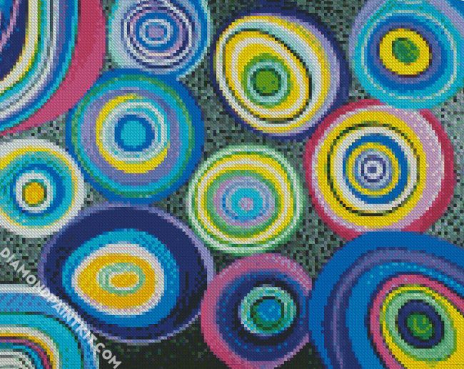 Colorful Circles diamond painting