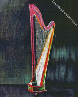 Colorful Harp diamond painting