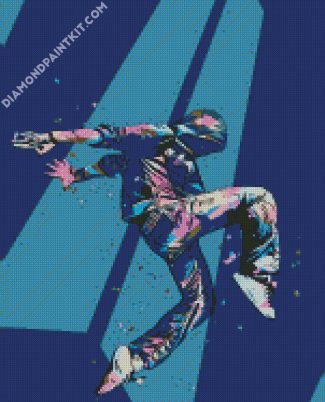 Colorful Hip Hop Dancer diamond painting