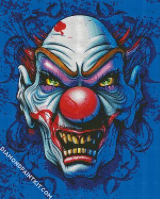 Creepy Circus Clown Face diamond painting