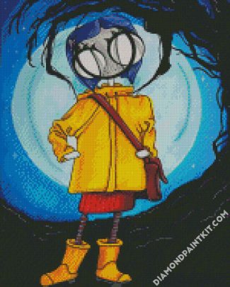 Creepy Coraline diamond painting