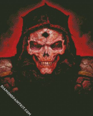 Diablo Game Skull diamond painting