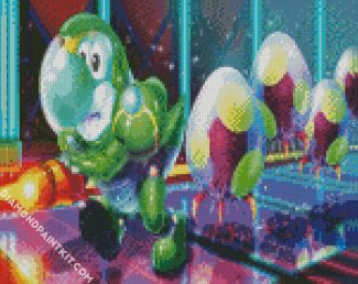 Dinosaur Yoshi diamond painting