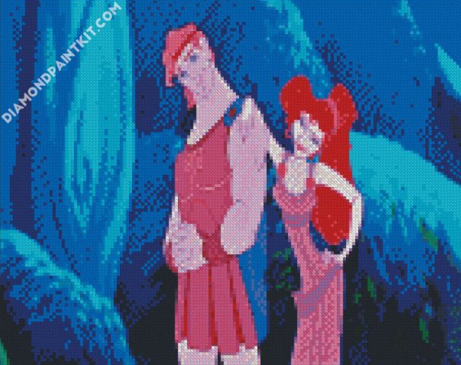 Disney Megara And Hercules diamond painting