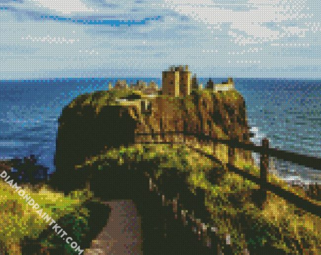 Dunnottar Castle Aberdeen diamond painting