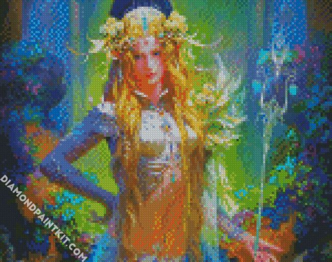 Fantasy Blond Elf diamond painting