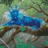 Fantasy Blue Beast diamond painting