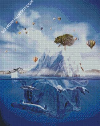 Fantasy Iceberg Land diamond painting