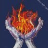 Fire Hands diamond painting