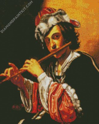 Flute Player diamond painting