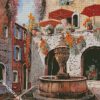 France St Paul De Vence Fountain diamond painting