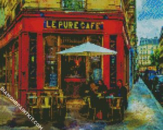 French Cafe diamond painting