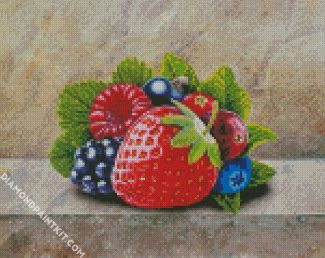 Fresh Berries Fruits diamond painting